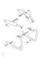 Exhaust - Bonneville EFI up to VIN380776