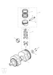 Crank Shaft - Bonneville EFI up to VIN380776