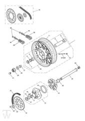 Hinterrad - Bonneville EFI bis FIN380776