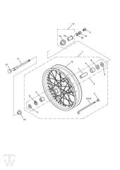 Vorderrad - Bonneville EFI bis FIN380776