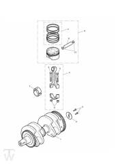 Crank Shaft - Bonneville & SE from VIN380777