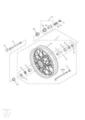 Front Wheel - Bonneville T100 EFI & EFI Black