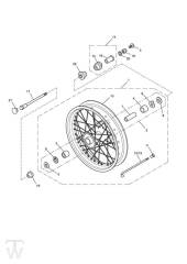 Front Wheel - Bonneville T100 EFI & EFI Black