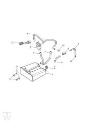 Aktivkohlefilter von VIN833614 bis 937274 ausser BR und von FIN834264 bis 937274 BR - Bonneville T120