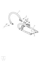 Passenger Hand Guard all except ACE - Bonneville T120 Black