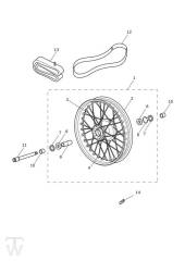 Front Wheel - Bonneville T120 Black