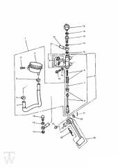 Master Cylinder Assy rear - Daytona 750 & 1000