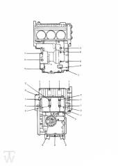 Motorgehäuse Schrauben 3Zylinder - Daytona 750 & 1000