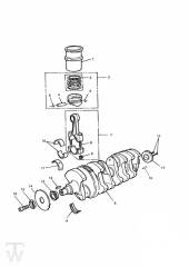 Crank Shaft Connecting Rod Piston - Daytona 750 & 1000