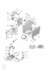 Kühlung 4Zylinder - Daytona 750 & 1000