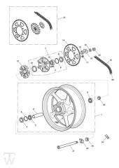 Rear Wheel - Daytona R up to VIN564947