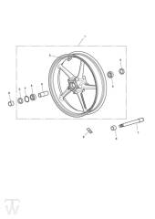 Front Wheel - Daytona R up to VIN564947