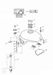 Fueltank - Speed Triple 955i from VIN141872