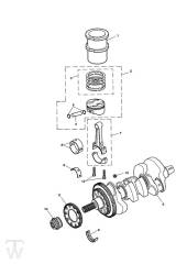 Crank Shaft - Speed Triple 955i from VIN141872