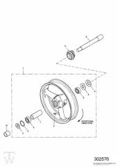 Front Wheel - Speed Triple 955i from VIN141872