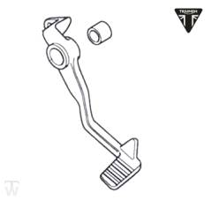 Brake Pedal (only 1x available) Tiger 1050 & SE