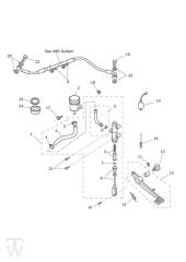 Master Cylinder Assy rear SE - Daytona R from 564948