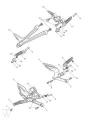 Footrests - Daytona R from 564948