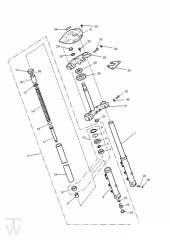 Front Suspension from 095083 (ausser 096152-098479) - Trophy from 029156