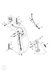 Hauptbremszylinder hinten - Scrambler Vergaser