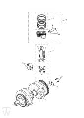 Crank Shaft Connecting Rod Piston - Scrambler Carburator