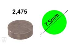 Shim D7.5mm, H2.475mm