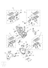 Footrests - Tiger 955i Cast Wheel