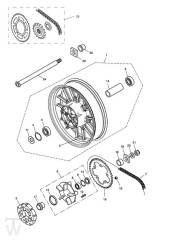 Rear Wheel - Tiger 955i Cast Wheel