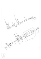 Gear Selector Drum - Tiger 955i Cast Wheel