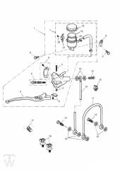 Master Cylinder Assy front - Speed Four