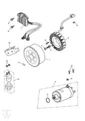 Anlasser Lichtmaschine - Sprint RS 955 ab FIN 139277