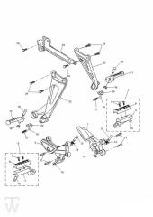 Footrests - Sprint RS 955 from VIN 139277