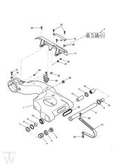 Single sided Swingarm from VIN 161318 - Sprint RS 955 from VIN 139277