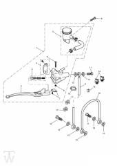 Hauptbremszylinder vorn - Sprint RS 955 ab FIN 139277