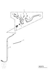 Clutch Control from VIN 186151 - Sprint RS 955 from VIN 139277