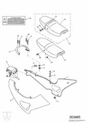 Fairing Rear Seats - Sprint ST 955 up to VIN 139276