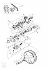 Hinterrad - Sprint ST 955 ab FIN 139277