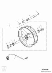 Front Wheel - Sprint ST 955 from VIN 139277