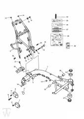 Main Frame Assembly from VIN 071699 - Thunderbird 900