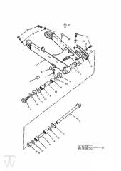 Schwinge von FIN 029156 bis 101853 (+102063 bis 102074) - Thunderbird 900