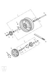 Rear Wheel - Thunderbird 1600 & 1700