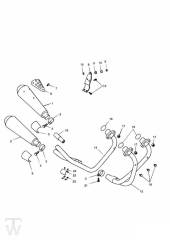 Auspuff ab FIN 089736 - Thunderbird Sport