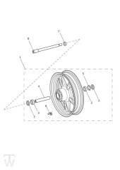 Front Wheel - Thunderbird Commander