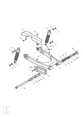 Rear Suspension Units - Scrambler EFI