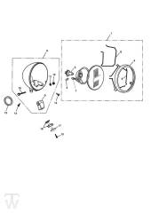 Hauptscheinwerfer - Speedmaster EFI bis FIN 469049