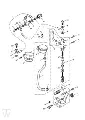 Master Cylinder Assy rear - Speedmaster EFI up to VIN 469049