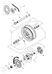 Rear Wheel - Speedmaster EFI up to VIN 469049