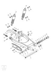 Swingarm Rear Suspension Unit - Speedmaster EFI up to VIN 469049