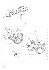 Headlight - Speed Triple R up to 735336