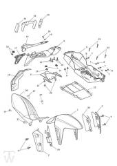Kotflügel - Speed Triple R bis 735336